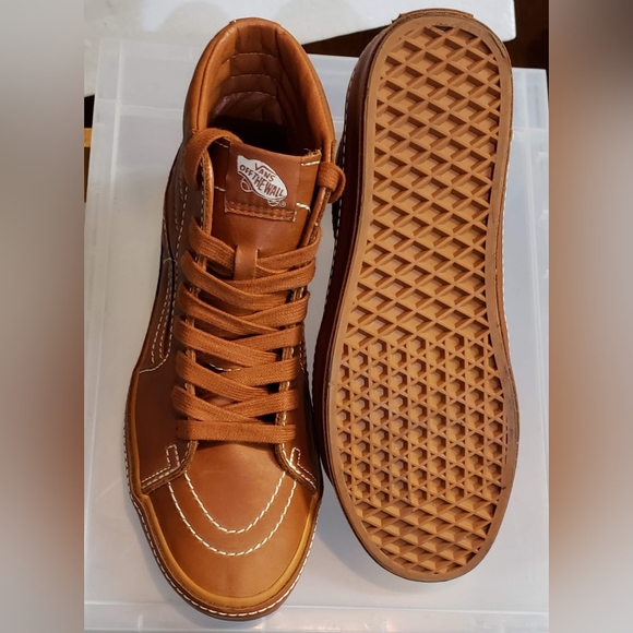 Vans Other - Vans Sk8-Hi Leather wrap leather. Like new, beautiful.